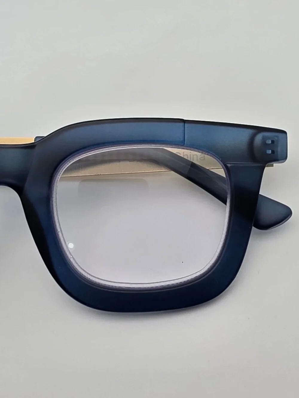 Ryan Simkhai Olivia Matte Blue Gold +1.75 Blue Light Blocking Reading Glasses